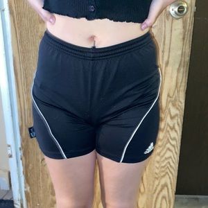 Adidas black workout shorts